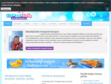 Tablet Screenshot of kismama-babaparna.hu